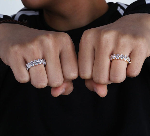 Kylie Jenner signature eternity band ring in oval kylie ring diamond