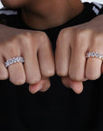 Kylie Jenner signature eternity band ring in oval kylie ring diamond