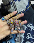 fully iced Mashin Hero Wataru Ryujinmaru fully iced and glow in the dark pendant necklace diamond chain set