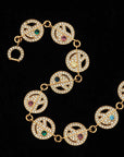 EYEFUNNY smiling face bangle bracelet smiley diamond vvs アイファニー POGGY KIM JONES VIRGIL JBALVIN