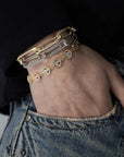 EYEFUNNY smiling face bangle bracelet smiley diamond vvs アイファニー POGGY KIM JONES VIRGIL JBALVIN