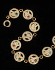 EYEFUNNY smiling face bangle bracelet smiley diamond vvs アイファニー POGGY KIM JONES VIRGIL JBALVIN