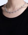 EYEFUNNY smiling face bangle choker necklace smiley diamond vvs アイファニー POGGY KIM JONES VIRGIL JBALVIN