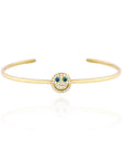 EYEFUNNY smiling face bangle bracelet smiley diamond vvs アイファニー POGGY KIM JONES VIRGIL JBALVIN