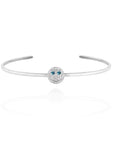 EYEFUNNY smiling face bangle bracelet smiley diamond vvs アイファニー POGGY KIM JONES VIRGIL JBALVIN