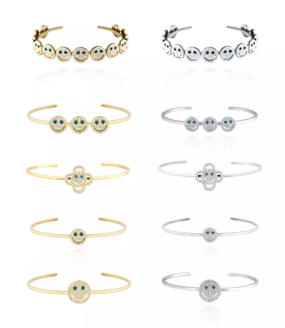 Single Small Smiling face bangle/bracelet