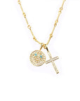 EYEFUNNY smiling face pendant necklace chain diamond vvs アイファニー POGGY KIM JONES VIRGIL JBALVIN