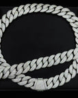 23mm diamond rounded bubble cuban links necklace/bracelet chain 3D diamons vvs ifandco shopgld