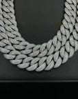 23mm diamond rounded bubble cuban links necklace/bracelet chain 3D diamons vvs ifandco shopgld
