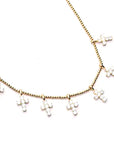 EYEFUNNY cross smiling face pendant necklace chain diamond vvs アイファニー POGGY KIM JONES VIRGIL JBALVIN