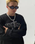 rapper Asen mega benny cross diamond 25 carats necklace chain tiktok travis scott