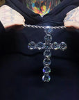 rapper Asen mega benny cross diamond 25 carats necklace chain tiktok travis scott