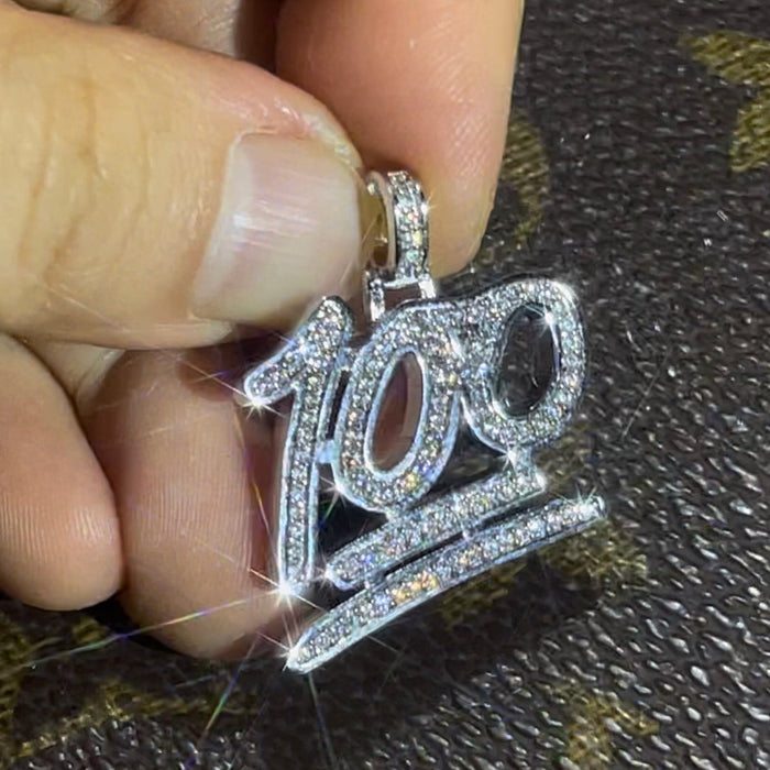 100 emoji diamond penant necklace chain ifandco rapper custom jewelers free shipping
