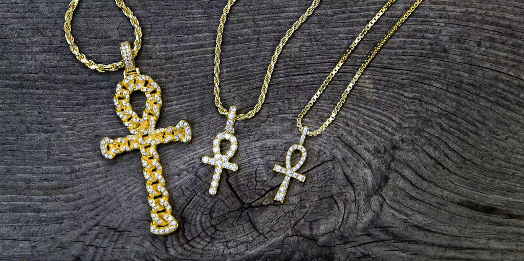 ankh interlaced chain pendant 