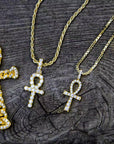 ankh interlaced chain pendant 