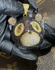Kanye West college dropout bear pendant with Rope chain necklace in Gold