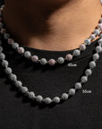 ben baller fully iced diamond beads chain necklace kid kudi
