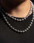 ben baller fully iced diamond beads chain necklace kid kudi