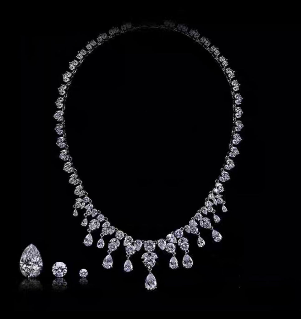 Kylie Jenner diamonds choker white top necklace instagram
