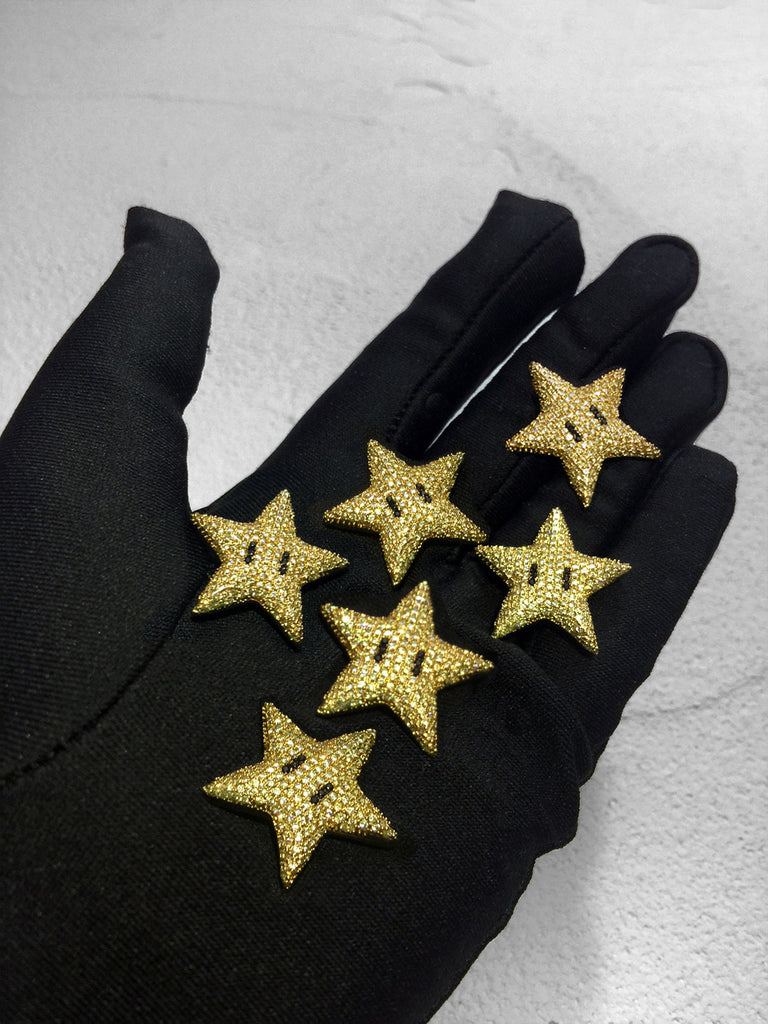 mario star necklace