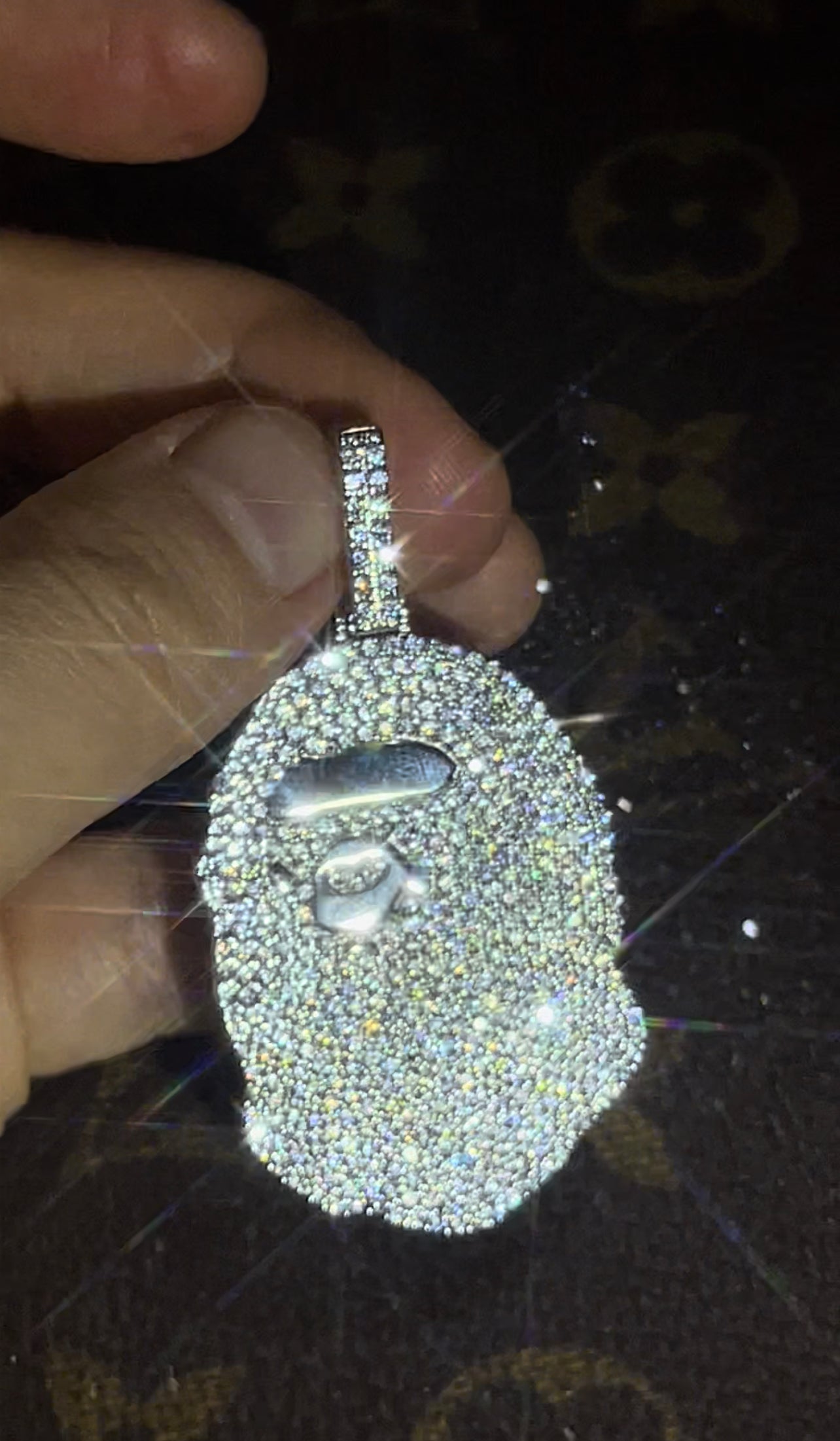 ベイプ パーカー bathing ape bape diamond pendant necklace chain ifandco kidcudi ben baller nft bapetaverse buy eth 