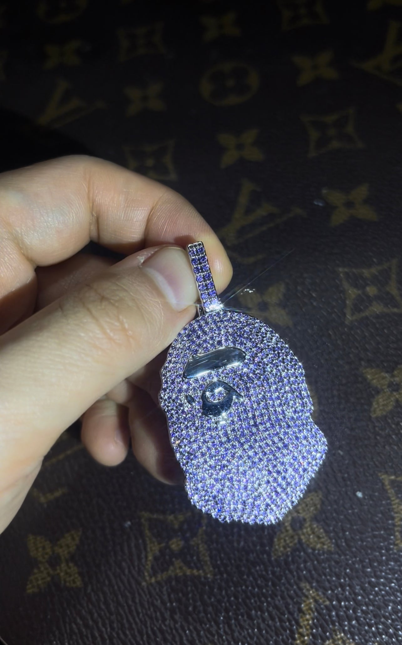 ベイプ パーカー bathing ape bape diamond pendant necklace chain ifandco kidcudi ben baller nft bapetaverse buy eth