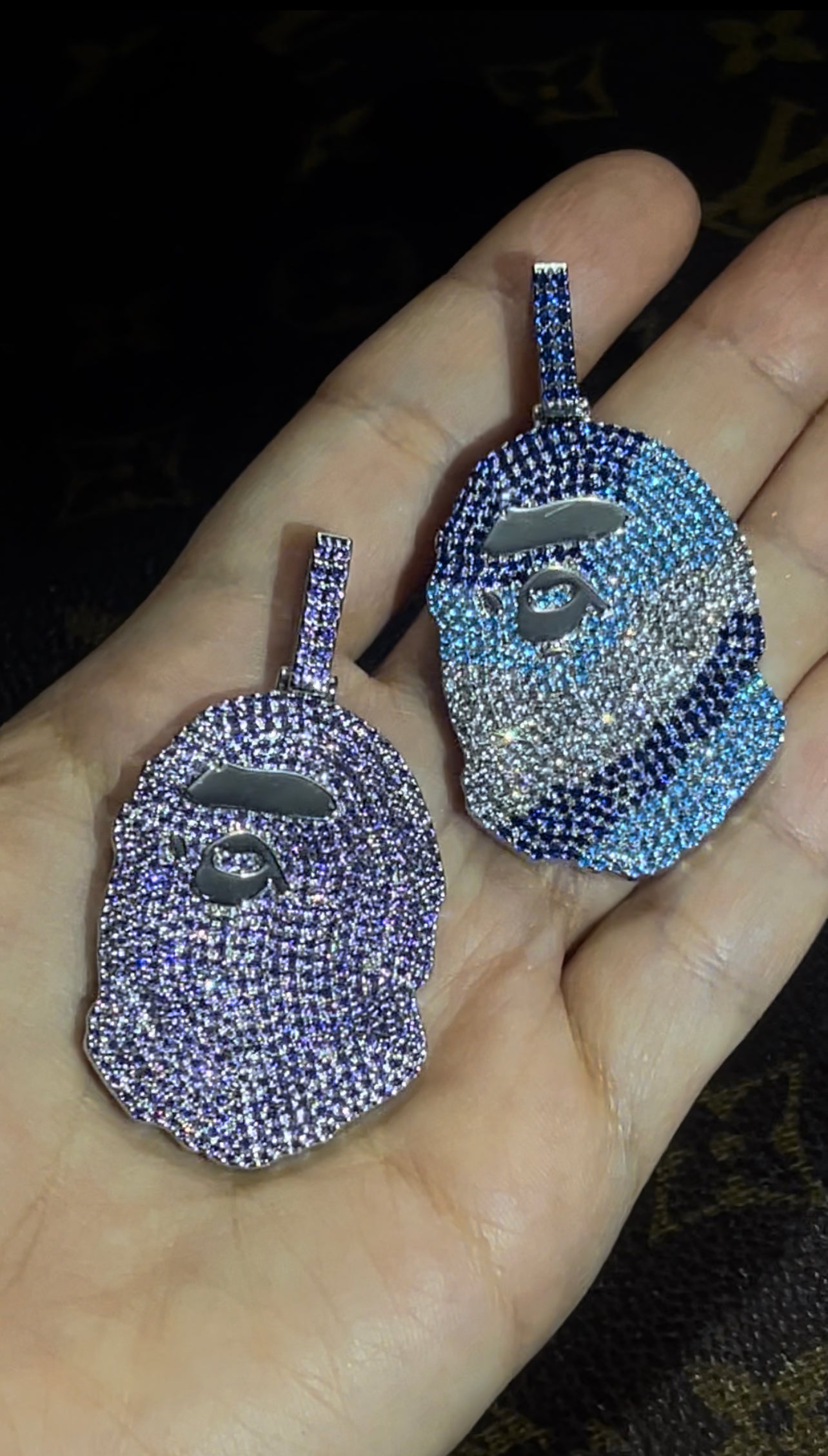 ベイプ パーカー bathing ape bape diamond pendant necklace chain ifandco kidcudi ben baller nft bapetaverse buy eth
