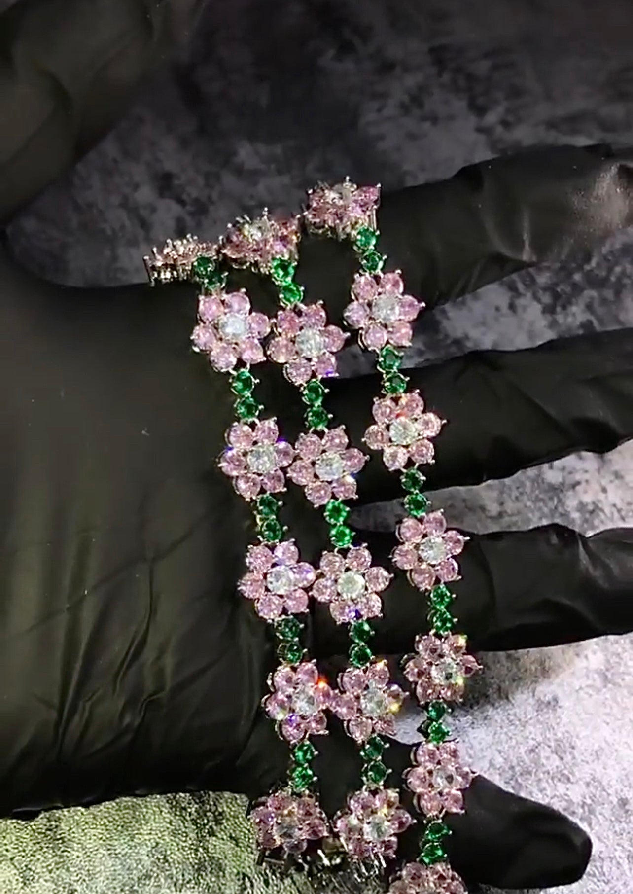 frank kandi man blonde Ocean instagram flower bracelet diamond rave bracelet daisy 