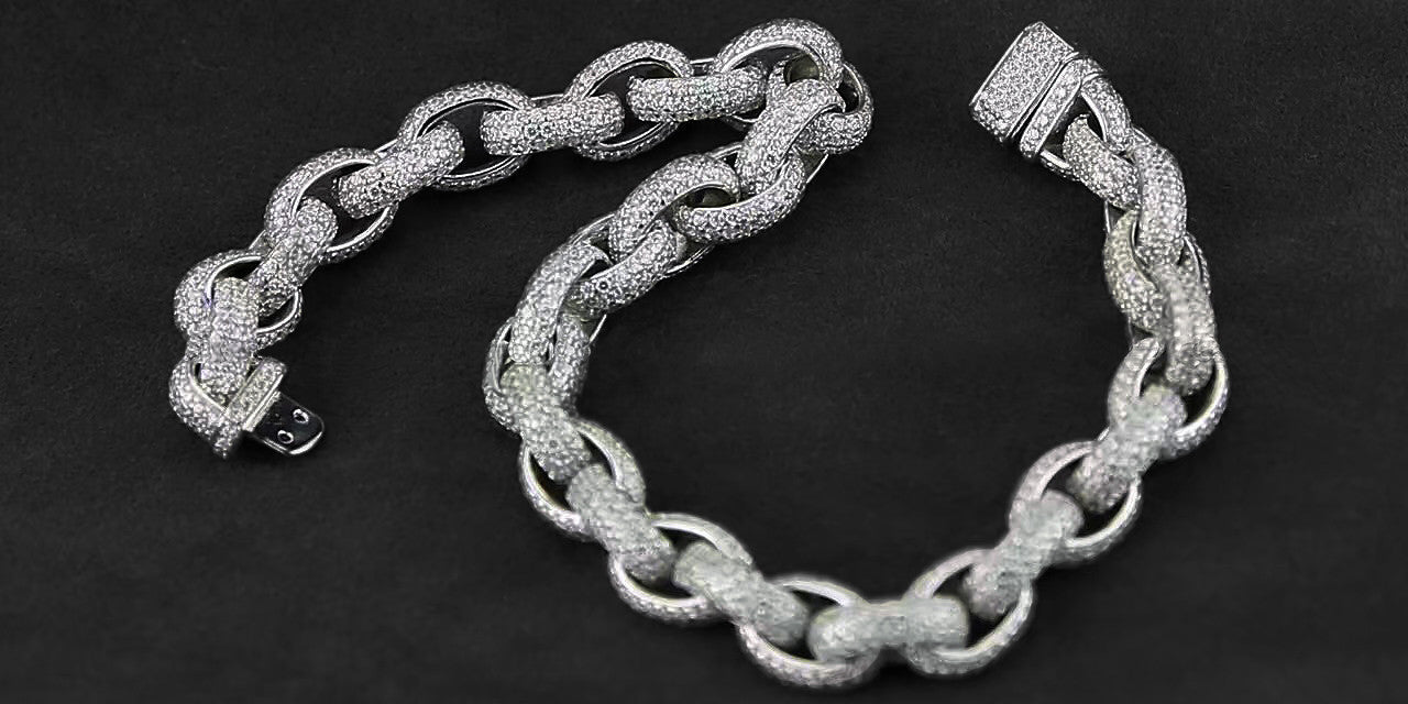 hermes link acrobat bracelet necklace chain 8mm