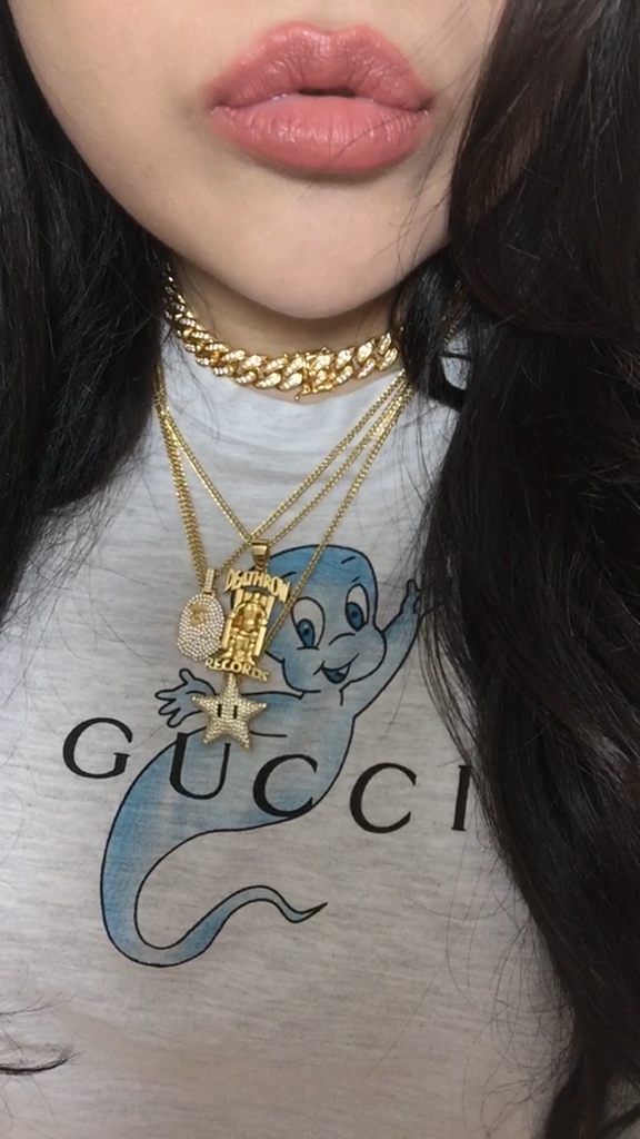 micro nano bape ape head diamond fully iced ifandco chris brown