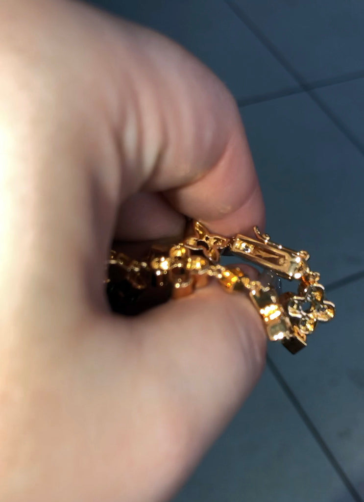 louis vuitton virgil abloh monogram necklace chain diamond clover cuban links 