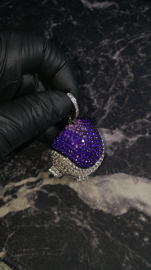 Frieza diamond pendant necklace chain ifandco dragon ball z saiyan dbz