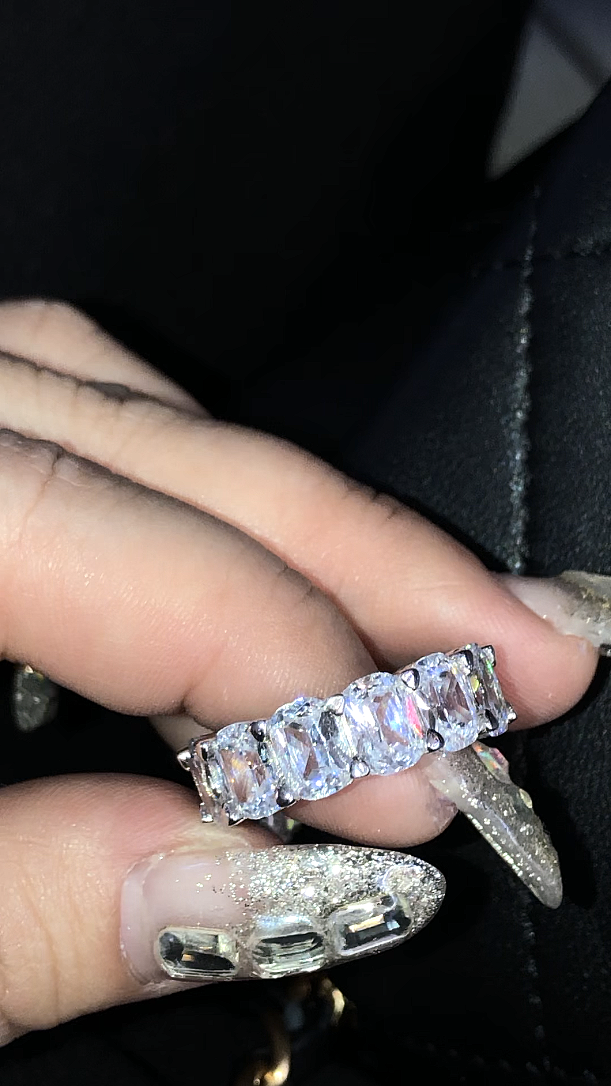 kylie jenner ring eternity bang ring engagement ring diamond vvs