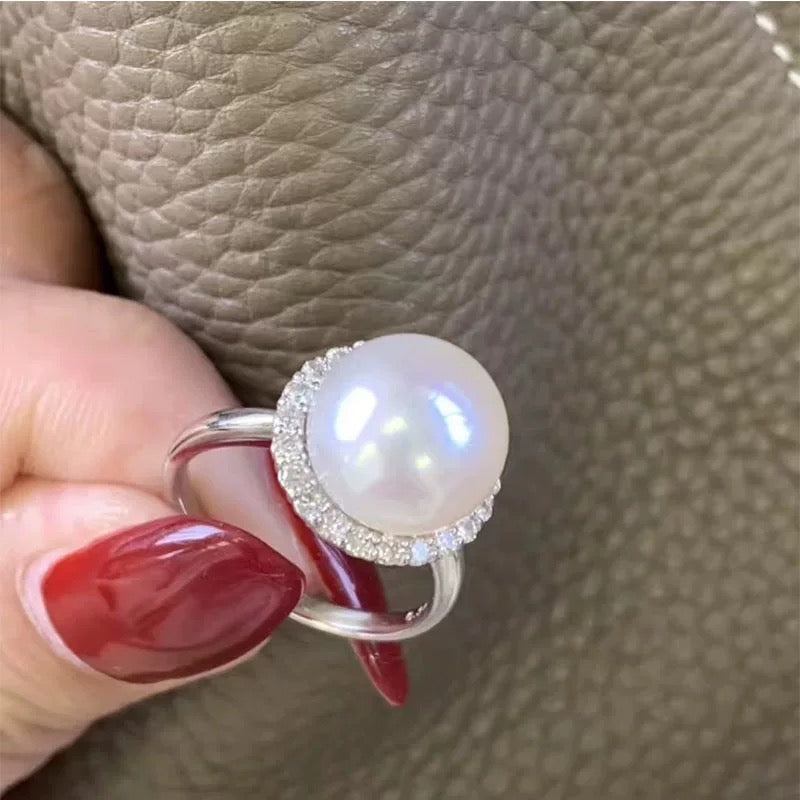 asap rocky pearl ring diamond custom chain jewelery free matching chain