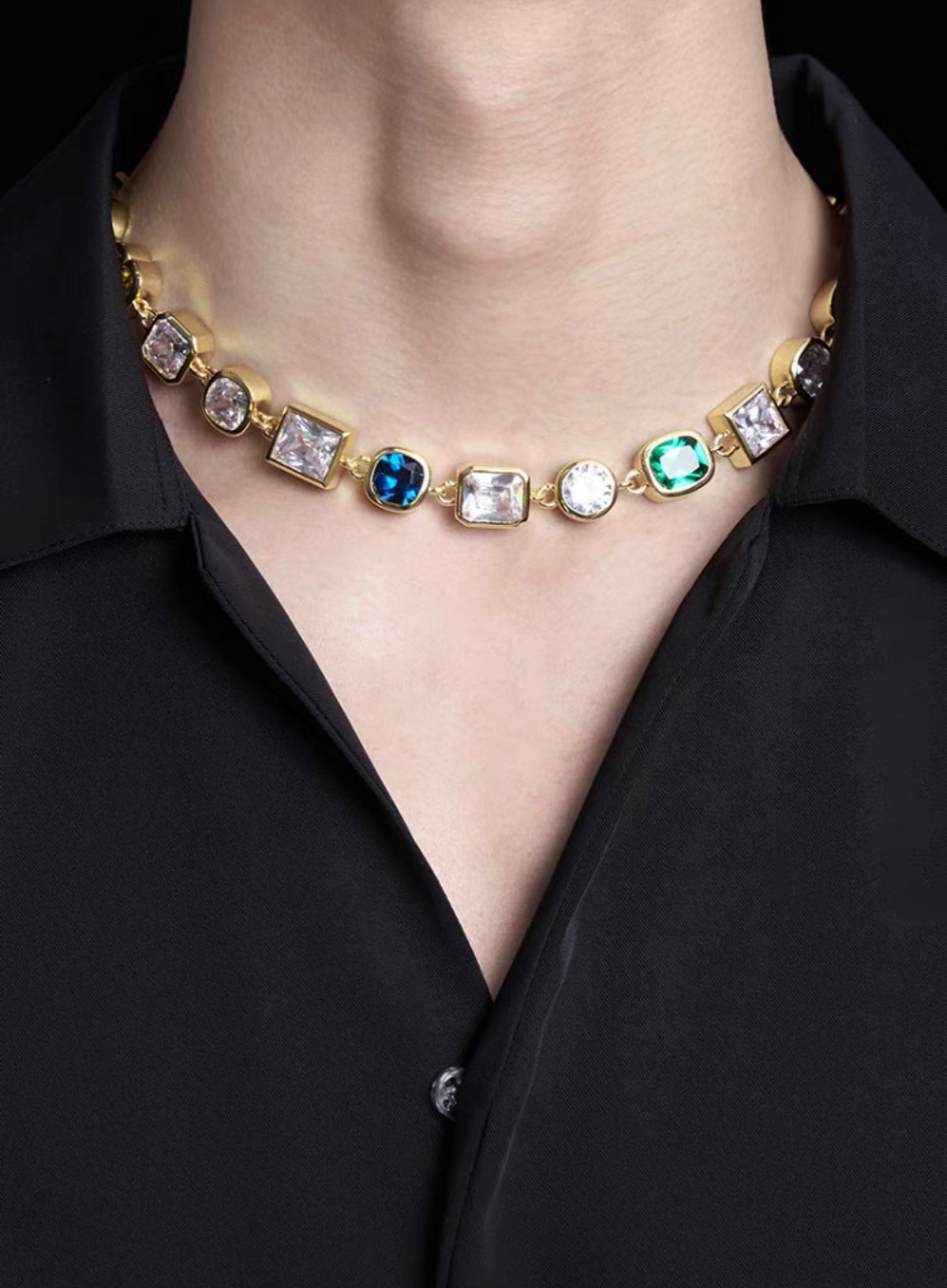 Pharrell Williams grills are studded with sapphires, rubies and emeralds. INFINITY GAUNTLETS jewelry diamond choker jacob &amp; co short necklace gemstone heart Gabby Elan Jewelry infinity stone grillz grill grills