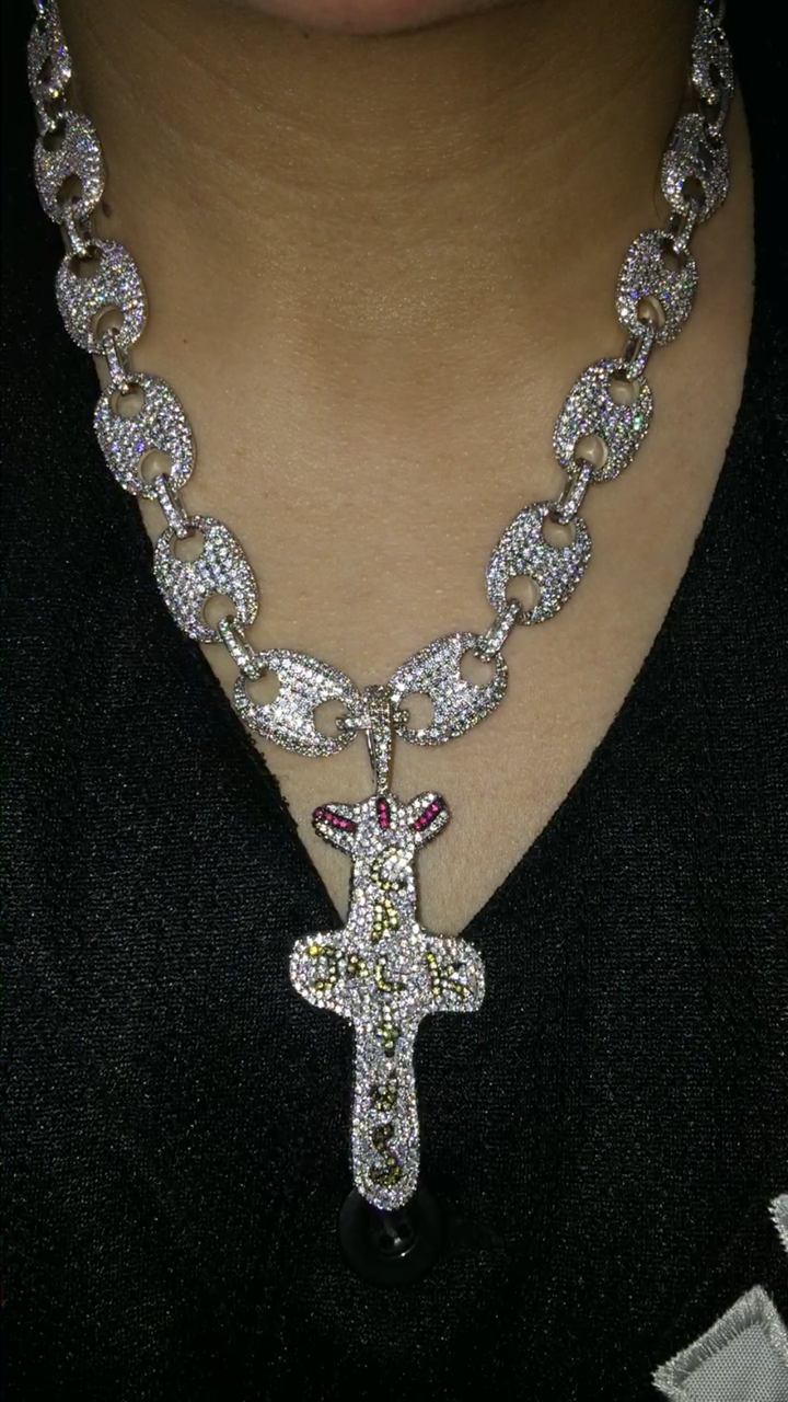 get travis scott buttefly effect cactus jack chain diamond kylie jenner free chain