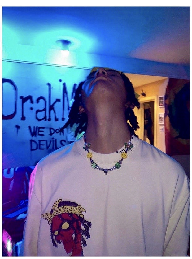 asap rocky jewelry pearl necklace dice skull chain choker playboi carti vlone