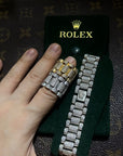 Fully iced Presidential ring - Silver