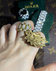 Fully iced Presidential ring - Silver