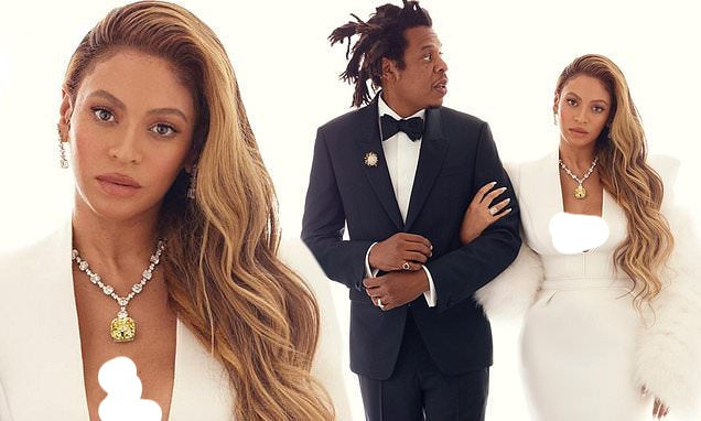 Beyoncé's Tiffany &amp; Co diamond necklace is worth $30 million harpersbazaar.com tiffany yellow diamond necklace beyonce' from The 128-carat yellow diamond was worn by Hepburn during the Breakfast At Tiffany's press tour in 1961, and was seen again on Lady Gaga