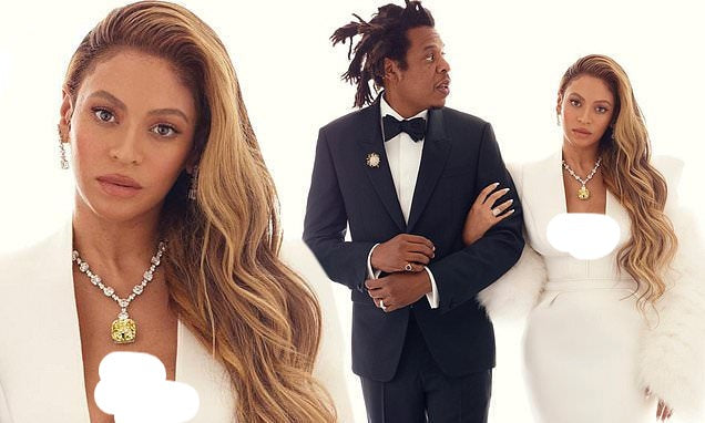 Beyoncé's Tiffany &amp; Co diamond necklace is worth $30 million harpersbazaar.com tiffany yellow diamond necklace beyonce' from The 128-carat yellow diamond was worn by Hepburn during the Breakfast At Tiffany's press tour in 1961, and was seen again on Lady Gaga