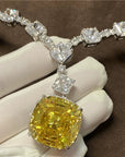 Beyoncé's Tiffany & Co diamond necklace is worth $30 million harpersbazaar.com tiffany yellow diamond necklace beyonce' from The 128-carat yellow diamond was worn by Hepburn during the Breakfast At Tiffany's press tour in 1961, and was seen again on Lady Gaga