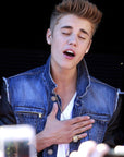Justin Bieber wears Silver Presidential Ring with 7 round diamonds