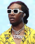 Migo yung rich nation logo pendant necklace chain vvs diamond offset quavo takeoff ifandco custom jewelry