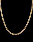 diamond princess cut tennis link diamond necklace choker chain asap rocky travis scott vlone vvs ifadnco