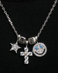 EYEFUNNY smiling face pendant necklace chain diamond vvs アイファニー POGGY KIM JONES VIRGIL JBALVIN