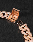 14mm cuban link fully iced micro pave diamond travis scott playboi carti asap rocky ian connor vlone vvs