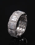 travis kylie halo engagement ring fully iced eternity white gold yellow diamond shopgld