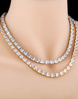 rectangle radiant cut diamond tennis link necklace chain diamond white gold travis rapper hip hop jewelery jewelers celebrity