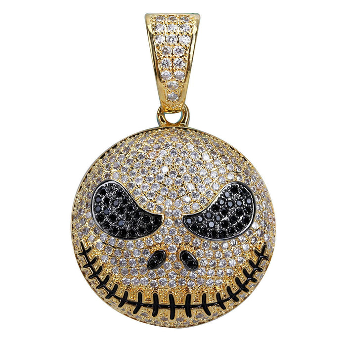 Jack skellington pendant & necklace with free matching chain included.